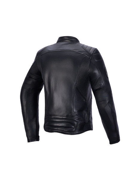 Blouson moto cuir femme Alpinestars Revea - Noir