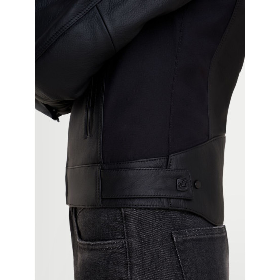 Blouson moto cuir femme Alpinestars Stella Maver-X - Noir