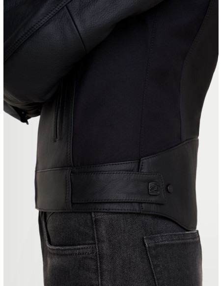 Blouson moto cuir femme Alpinestars Stella Maver-X - Noir