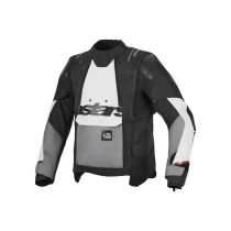 Veste Adventure Alpinestars Halo V2 Drystar - Gris foncé Gris clair Noir
