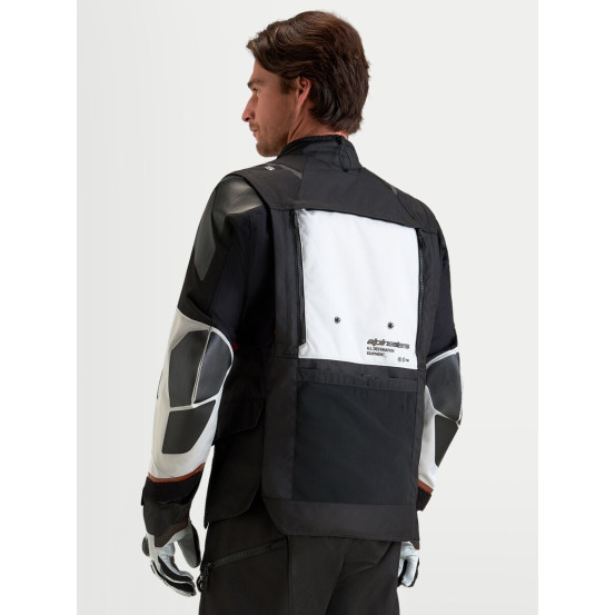 Veste Adventure Alpinestars Halo V2 Drystar - Gris foncé Gris clair Noir