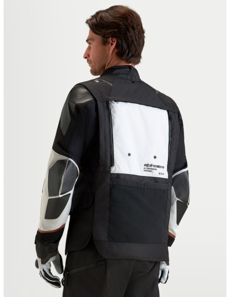 Veste Adventure Alpinestars Halo V2 Drystar - Gris foncé Gris clair Noir