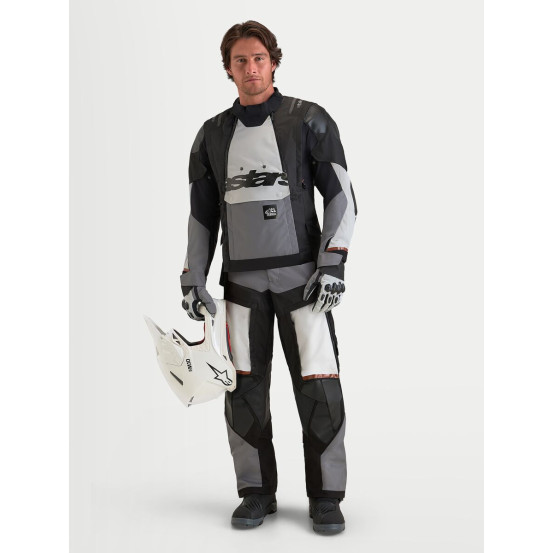 Veste Adventure Alpinestars Halo V2 Drystar - Gris foncé Gris clair Noir