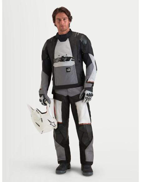 Veste Adventure Alpinestars Halo V2 Drystar - Gris foncé Gris clair Noir