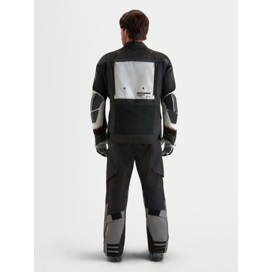 Veste Adventure Alpinestars Halo V2 Drystar - Gris foncé Gris clair Noir