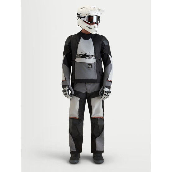 Veste Adventure Alpinestars Halo V2 Drystar - Gris foncé Gris clair Noir