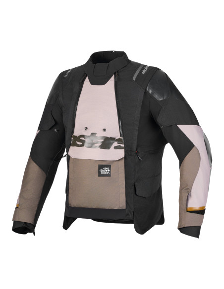 Veste Adventure Alpinestars Halo V2 Drystar - Gris aluminium Marron Noir