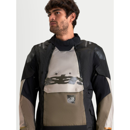 Veste Adventure Alpinestars Halo V2 Drystar - Gris aluminium Marron Noir