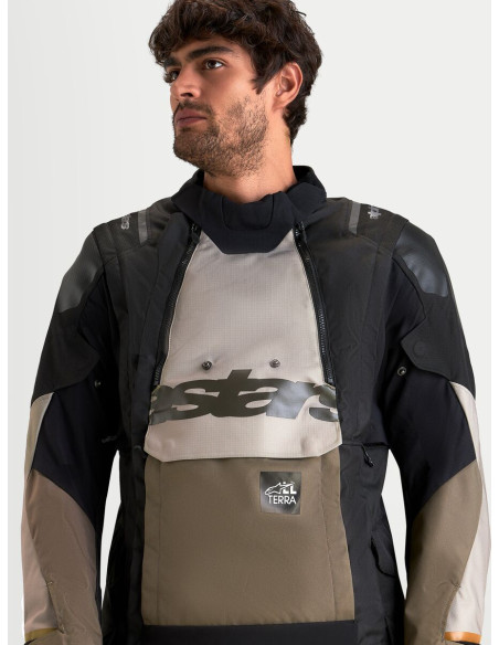 Veste Adventure Alpinestars Halo V2 Drystar - Gris aluminium Marron Noir