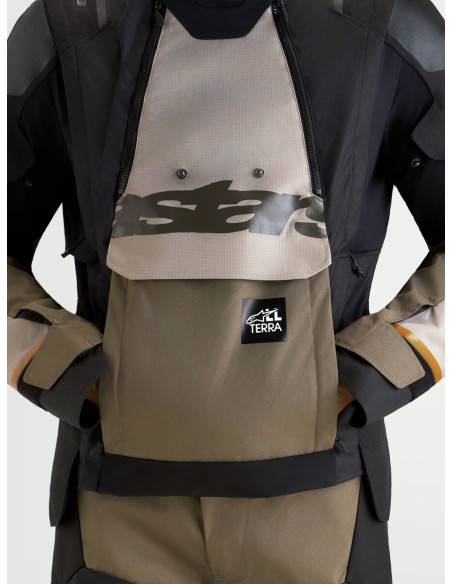 Veste Adventure Alpinestars Halo V2 Drystar - Gris aluminium Marron Noir