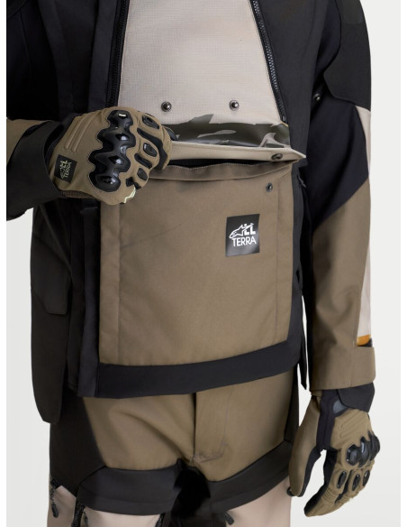 Veste Adventure Alpinestars Halo V2 Drystar - Gris aluminium Marron Noir
