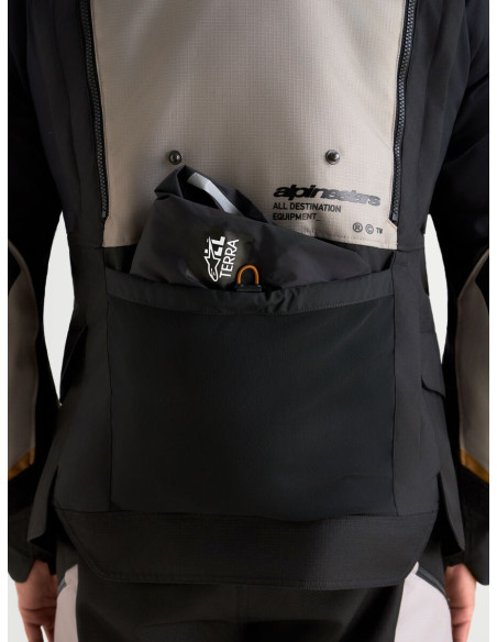 Veste Adventure Alpinestars Halo V2 Drystar - Gris aluminium Marron Noir
