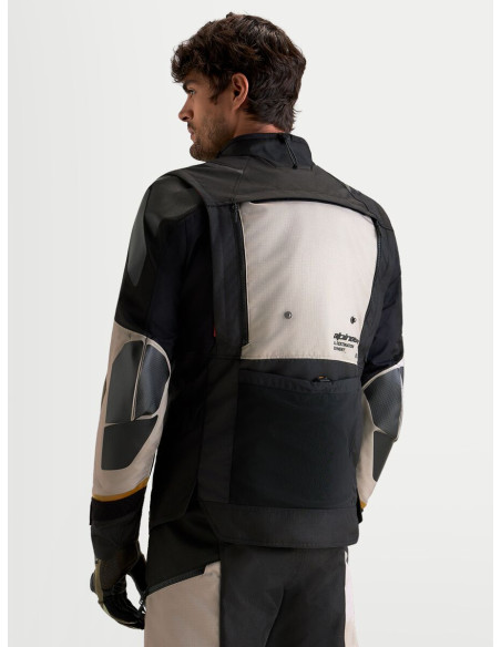 Veste Adventure Alpinestars Halo V2 Drystar - Gris aluminium Marron Noir