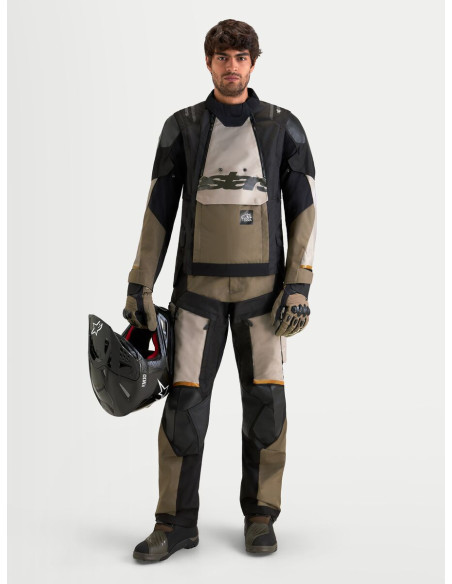 Veste Adventure Alpinestars Halo V2 Drystar - Gris aluminium Marron Noir