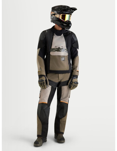 Veste Adventure Alpinestars Halo V2 Drystar - Gris aluminium Marron Noir