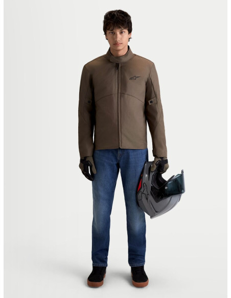 Veste moto Alpinestars C-1 Waterproof - Marron noisette Noir