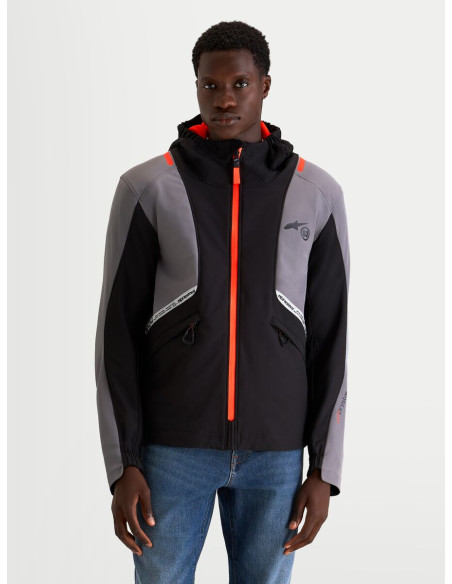 Veste moto Alpinestars C-5 Drystar - Noir Gris foncé