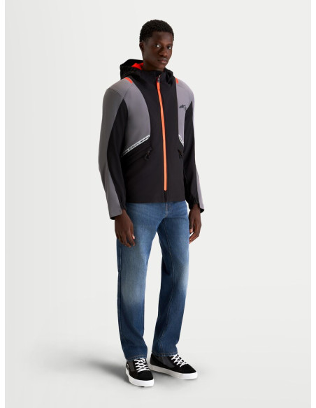 Veste moto Alpinestars C-5 Drystar - Noir Gris foncé
