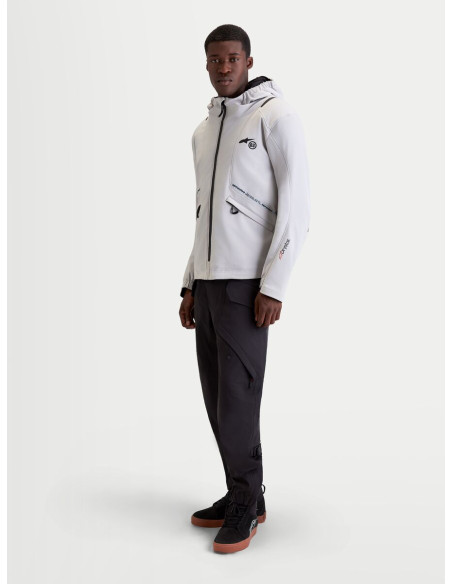 Veste moto Alpinestars C-5 Drystar - Gris clair Noir
