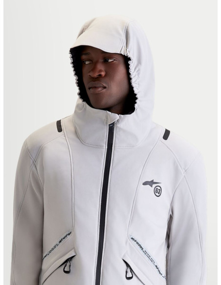 Veste moto Alpinestars C-5 Drystar - Gris clair Noir