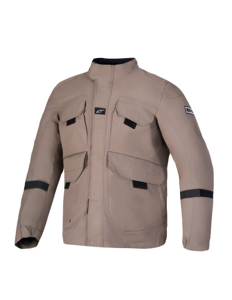 Veste moto Alpinestars Altan Drystar - Marron noisette Noir
