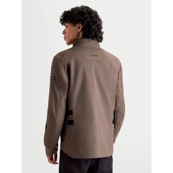 Veste moto Alpinestars Altan Drystar - Marron noisette Noir