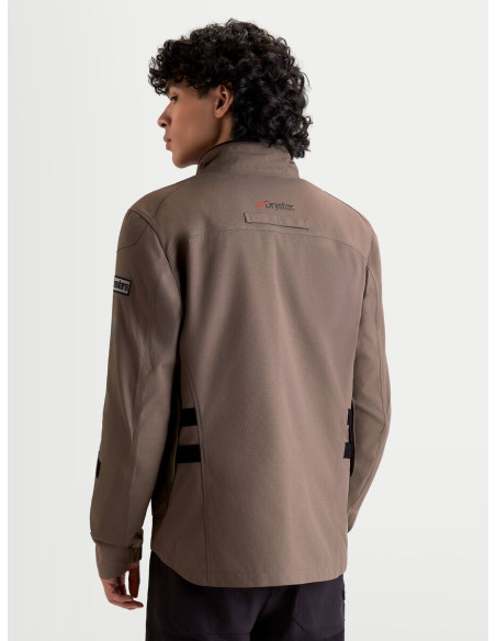 Veste moto Alpinestars Altan Drystar - Marron noisette Noir