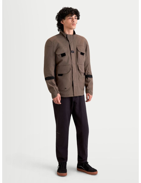 Veste moto Alpinestars Altan Drystar - Marron noisette Noir