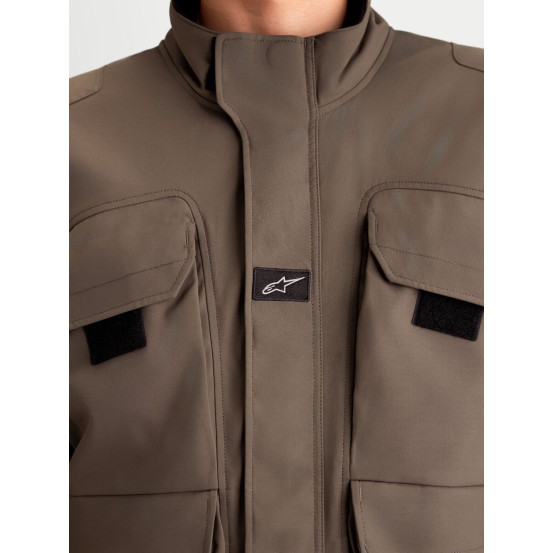 Veste moto Alpinestars Altan Drystar - Marron noisette Noir