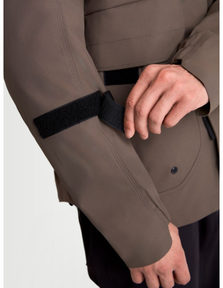 Veste moto Alpinestars Altan Drystar - Marron noisette Noir