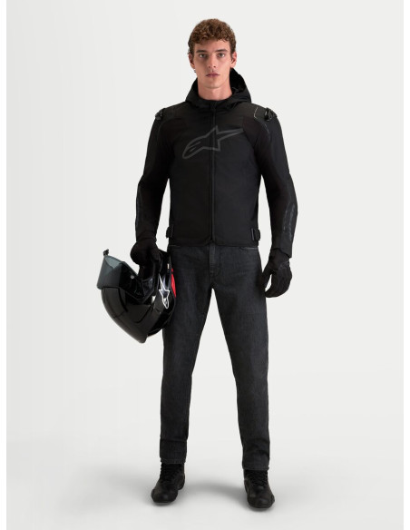 Veste moto Alpinestars Zaca V2 Waterproof - Noir