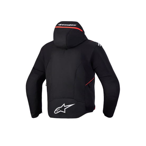Veste moto Alpinestars Zaca V2 Waterproof - Noir Rouge fluo