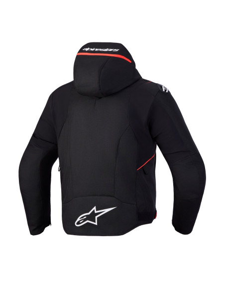 Veste moto Alpinestars Zaca V2 Waterproof - Noir Rouge fluo
