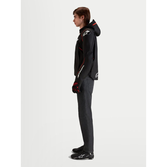 Veste moto Alpinestars Zaca V2 Waterproof - Noir Rouge fluo