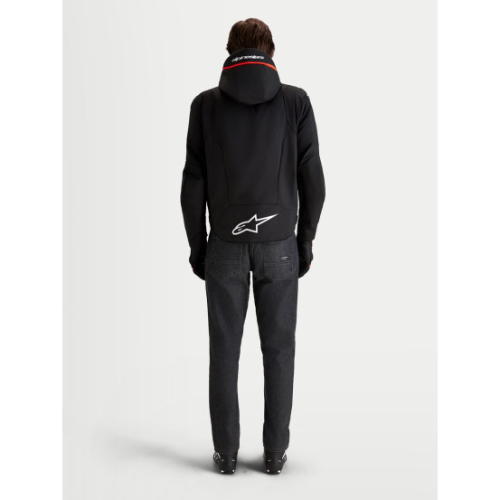 Veste moto Alpinestars Zaca V2 Waterproof - Noir Rouge fluo
