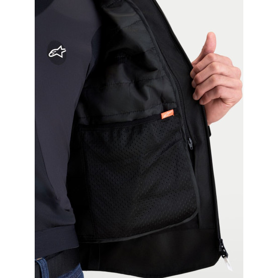 Veste moto Alpinestars Zaca V2 Waterproof - Noir Blanc