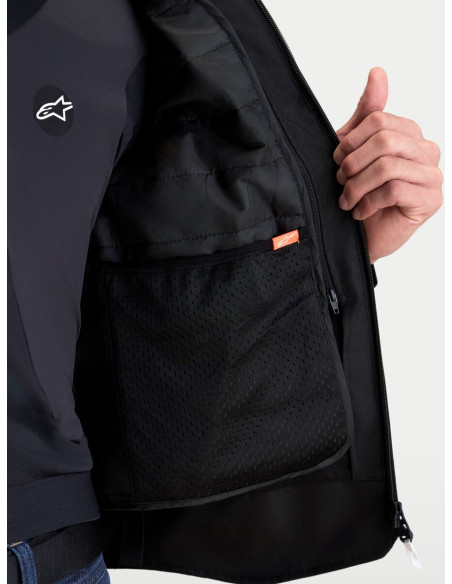 Veste moto Alpinestars Zaca V2 Waterproof - Noir Blanc