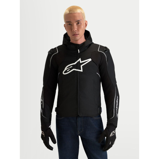 Veste moto Alpinestars Zaca V2 Waterproof - Noir Blanc