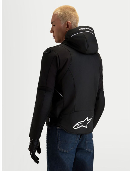 Veste moto Alpinestars Zaca V2 Waterproof - Noir Blanc