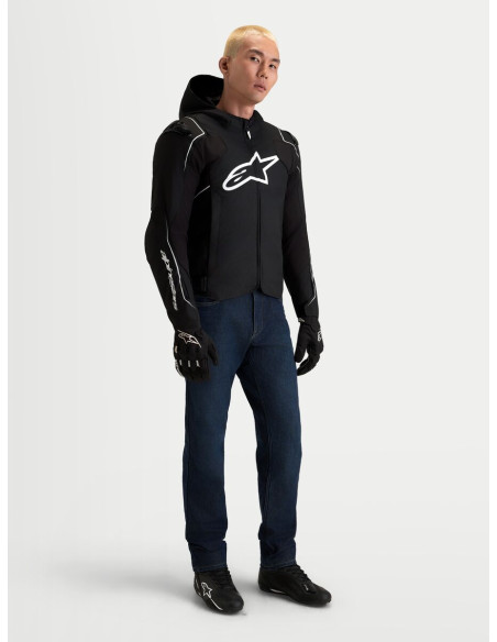 Veste moto Alpinestars Zaca V2 Waterproof - Noir Blanc