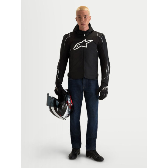 Veste moto Alpinestars Zaca V2 Waterproof - Noir Blanc