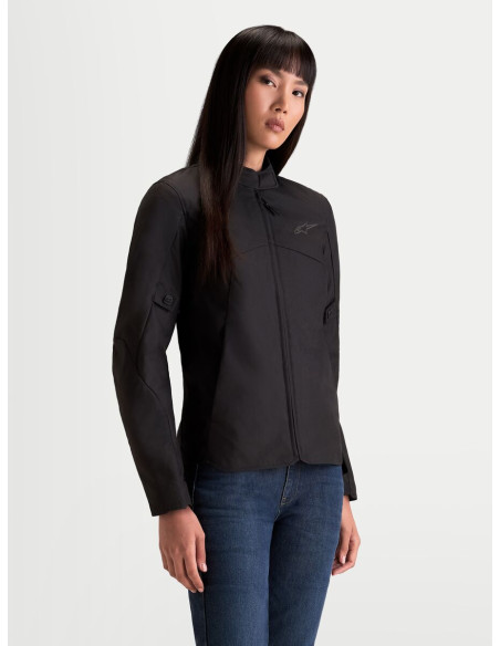 Veste moto femme Alpinestars Stella C-1 Waterproof - Noir