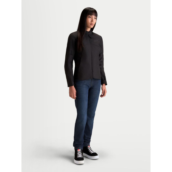 Veste moto femme Alpinestars Stella C-1 Waterproof - Noir