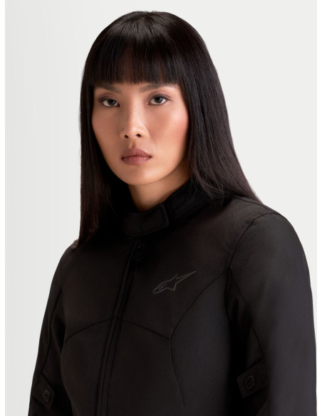 Veste moto femme Alpinestars Stella C-1 Waterproof - Noir