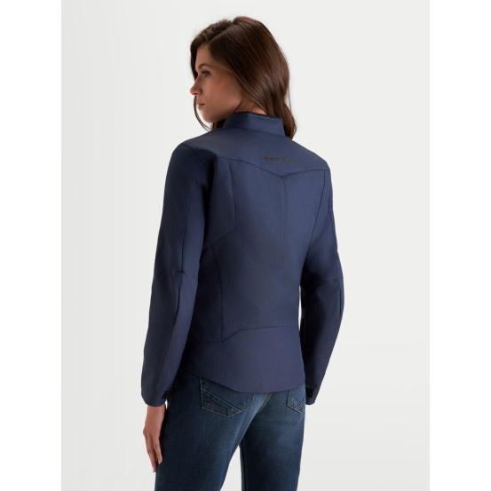 Veste moto femme Alpinestars Stella C-1 Waterproof - Bleu indigo