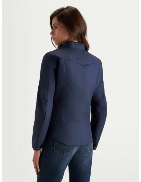 Veste moto femme Alpinestars Stella C-1 Waterproof - Bleu indigo