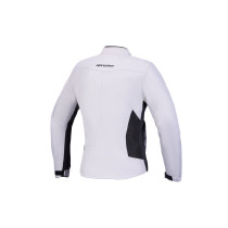 Veste moto femme Alpinestars Stella C-1 Waterproof - Gris glacé Noir 2