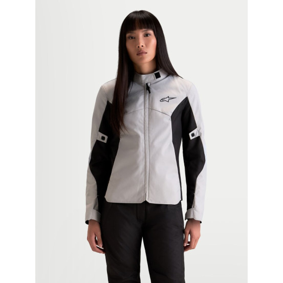 Veste moto femme Alpinestars Stella C-1 Waterproof - Gris glacé Noir