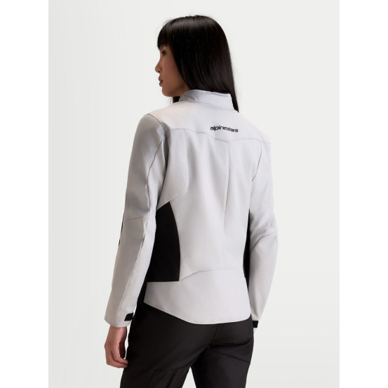 Veste moto femme Alpinestars Stella C-1 Waterproof - Gris glacé Noir