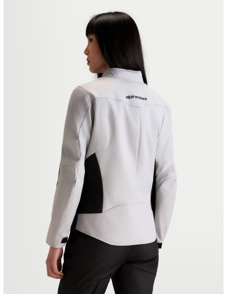 Veste moto femme Alpinestars Stella C-1 Waterproof - Gris glacé Noir